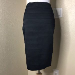 EXPRESS Bodycon Black Fitted Pencil Skirt XS